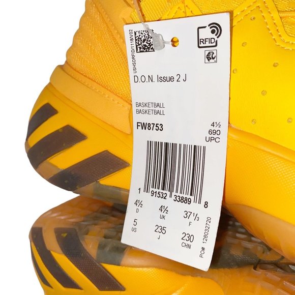 Adidas Special Edition D.O.N. Yellow Crayola Issue 2 SZ5 - Picture 5 of 14